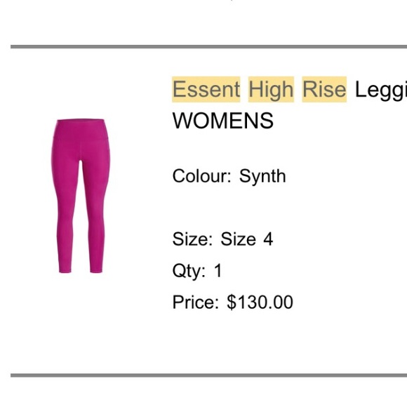Arcteryx Essent women leggings 26” Synth - Picture 7 of 7